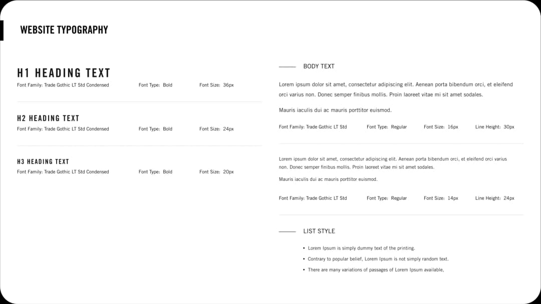 Shopify brand identity sample: color palette and brand guidelines