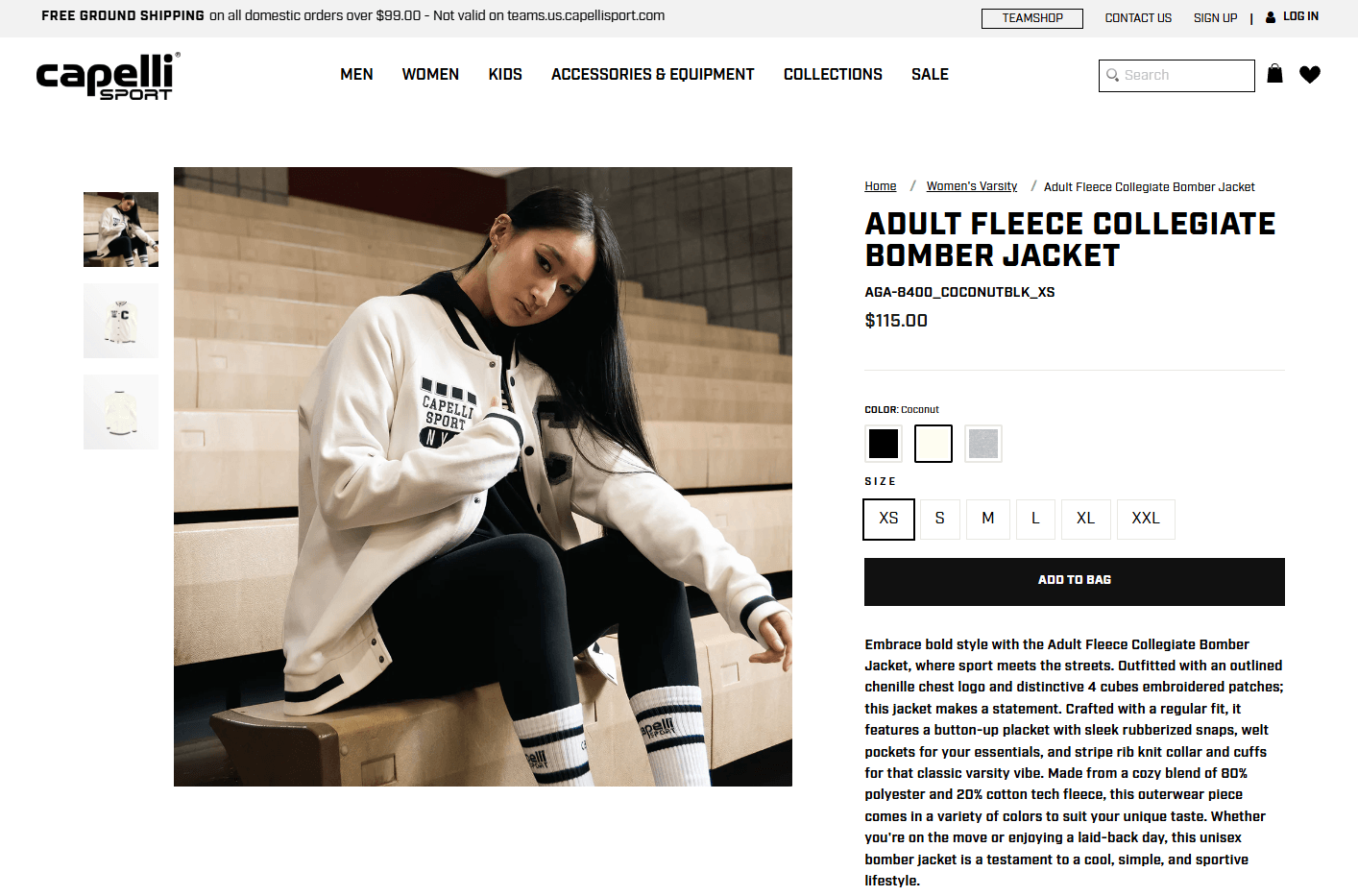 Capelli Sports Shopify case study, image 3