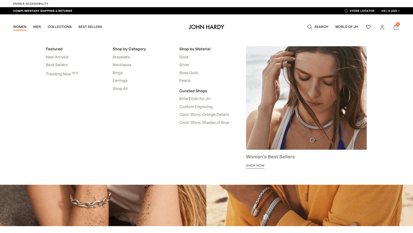 John Hardy Shopify case study, image 4