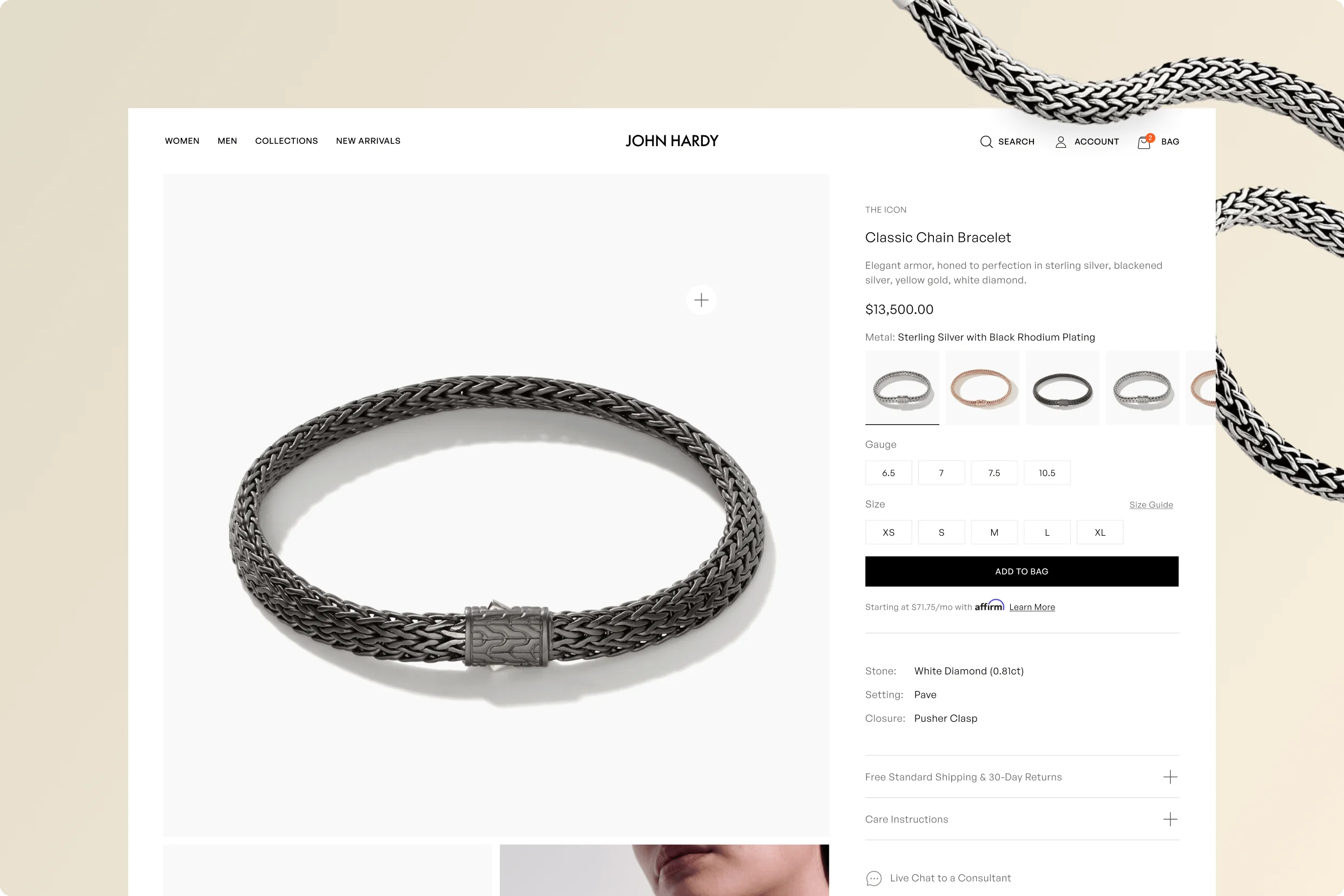John Hardy Shopify case study, image 2