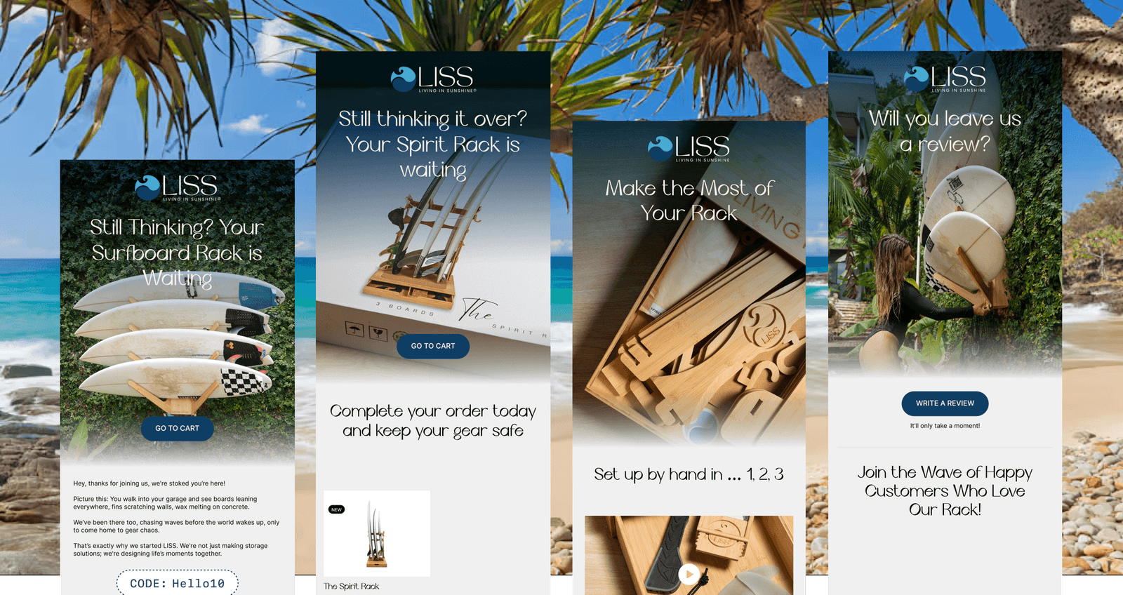 Living in Sunshine Shopify case study, image 2