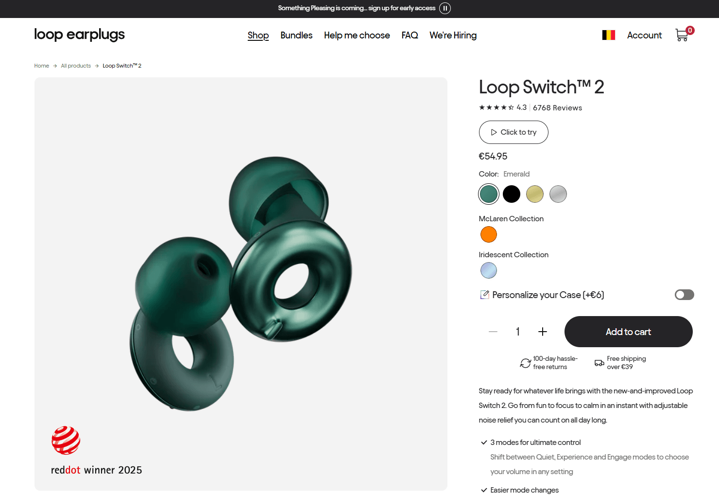 Loop Earplugs Shopify case study, image 3