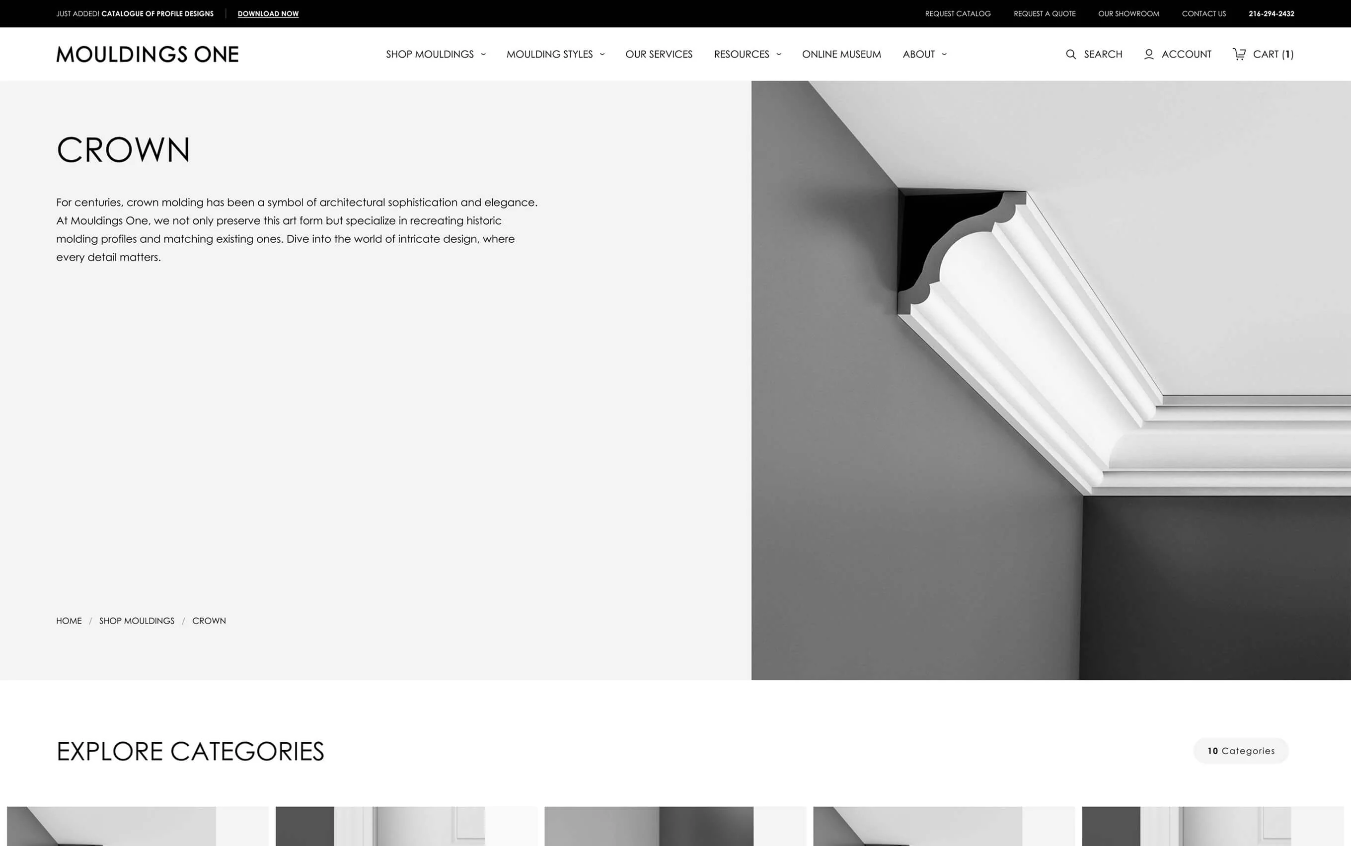 Mouldings One Shopify case study, image 2