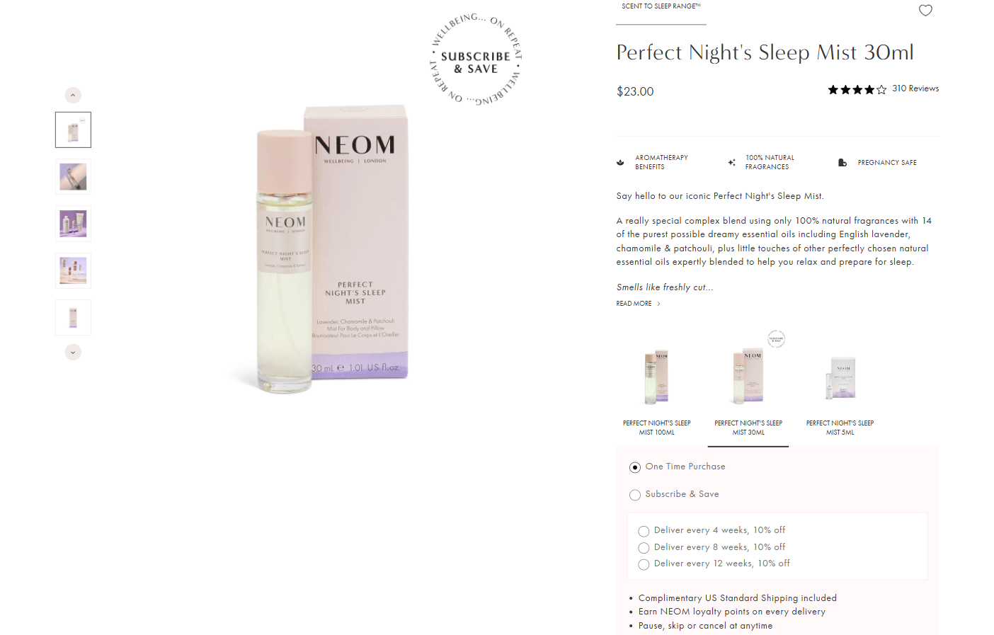 NEOM Wellbeing Shopify case study, image 4