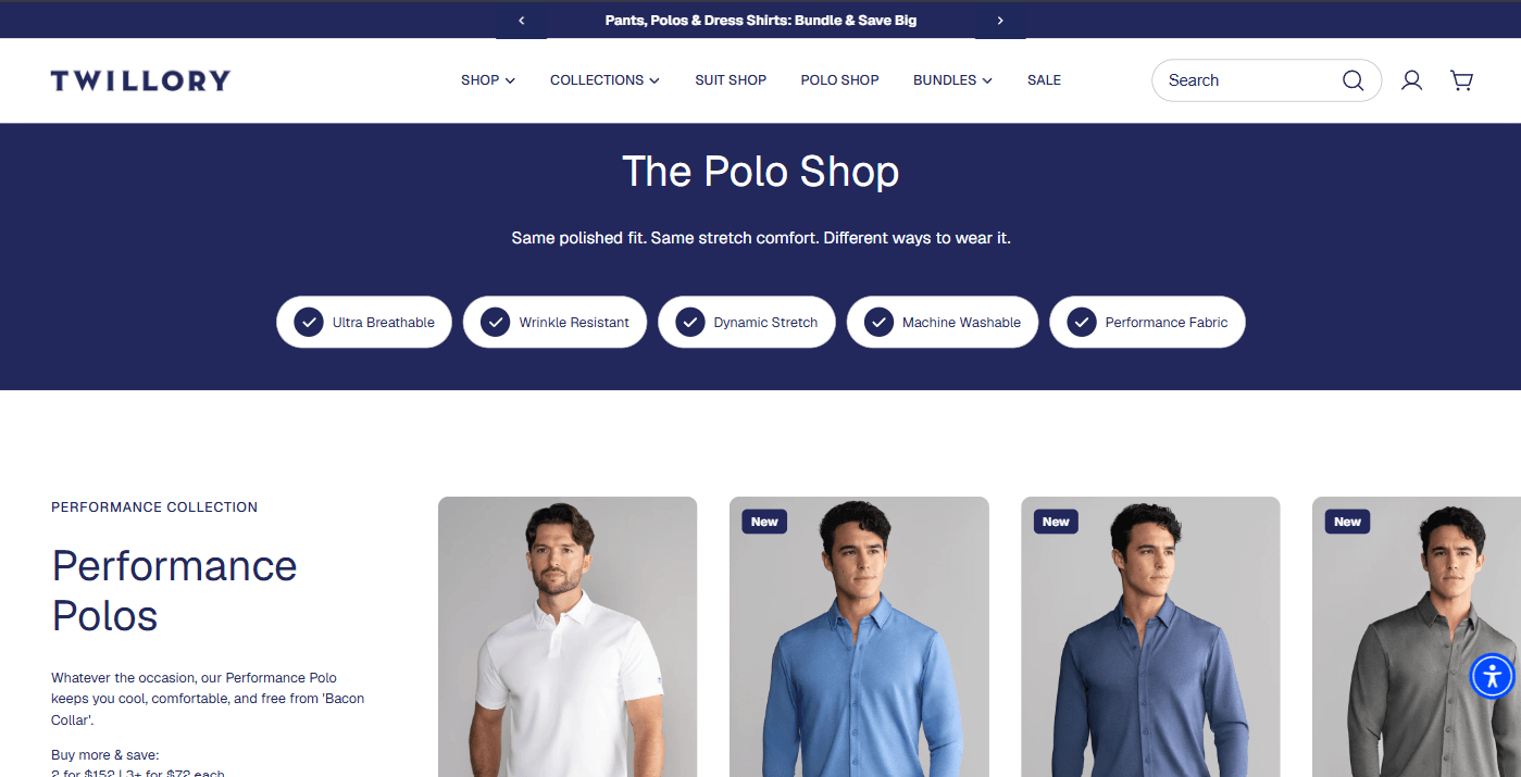 Twillory Shopify case study, image 2
