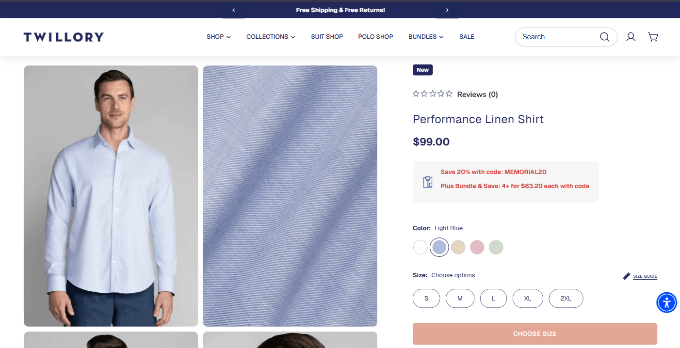 Twillory Shopify case study, image 1