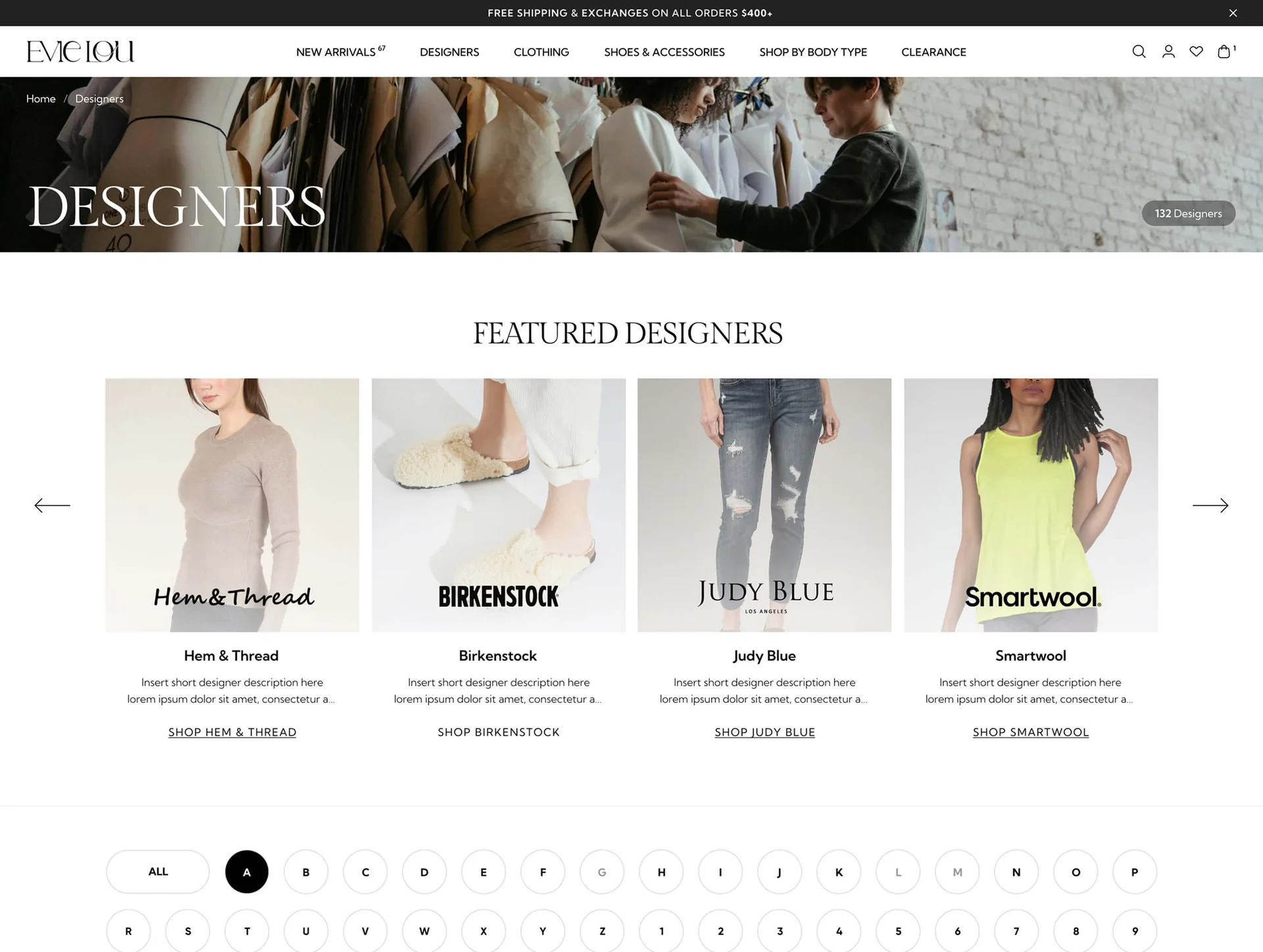 Evie Lou Shopify case study, image 2