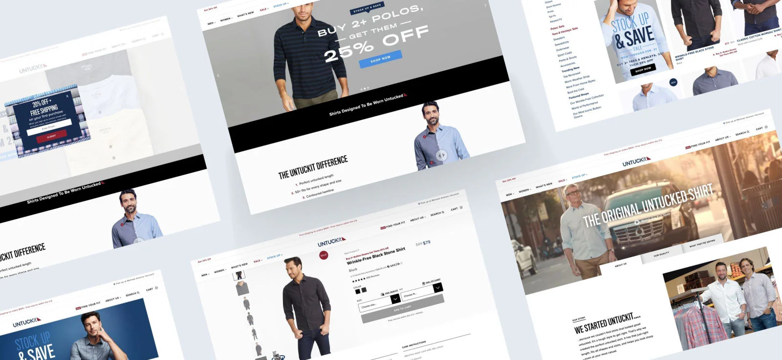 UntuckIt Shopify case study, image 1