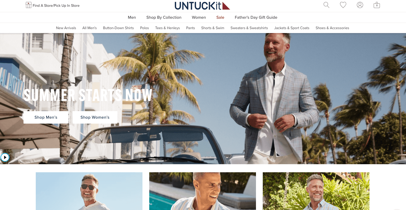 UntuckIt Shopify case study, image 2