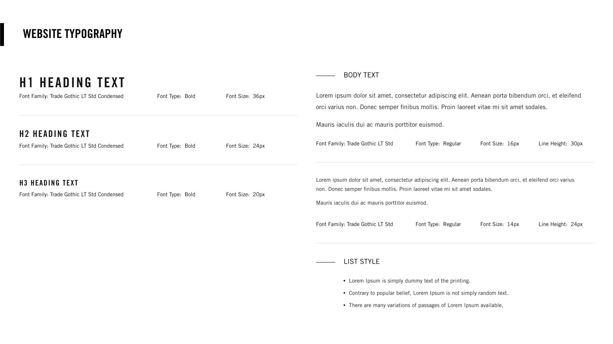 Shopify brand identity sample: color palette and brand guidelines