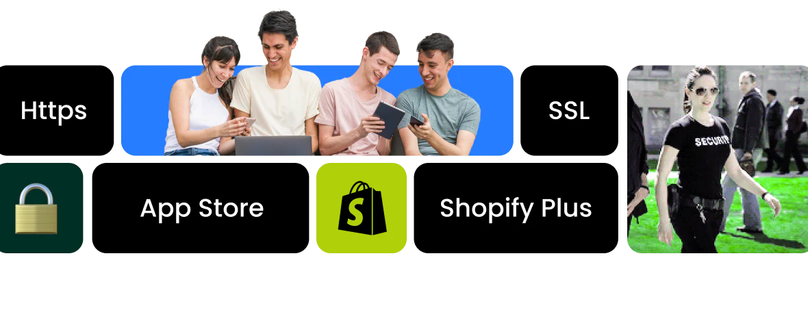 Shopify Level 1 PCI-compliant security visual